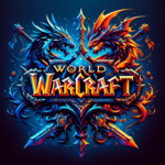 DALL·E 2023-12-30 00.20.53 - Dynamic and awe-inspiring logo inspired by 'World of Warcraft.' B...png